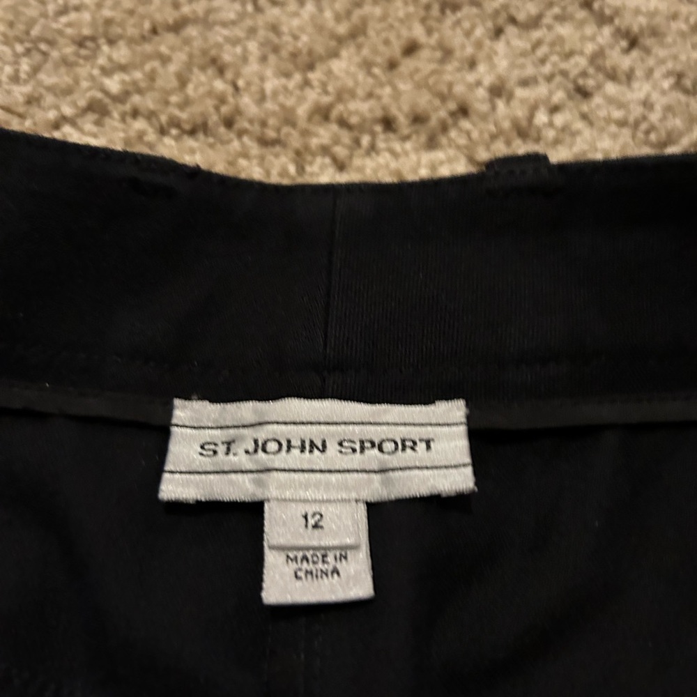St John Casual Pants 12 Stretch Straight Leg